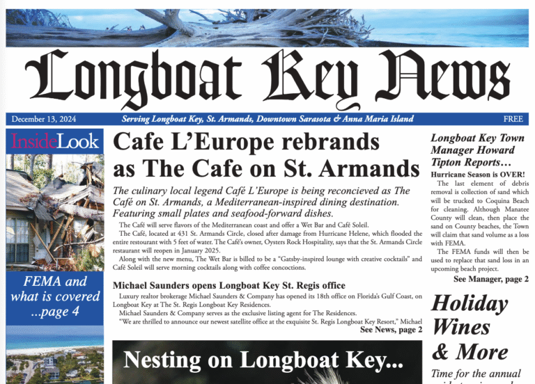 Longboat Key News December 13, 2024 edition flipbook