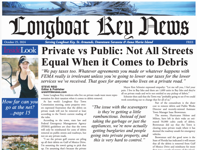 Longboat Key News October 25, 2024 edition flipbook