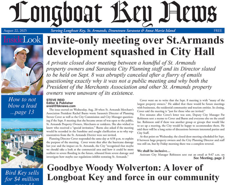 Longboat Key News August 22, 2025 edition flipbook