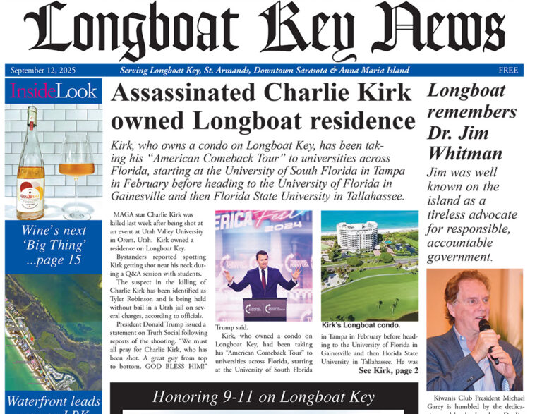 Longboat Key News September 12, 2025 edition flipbook