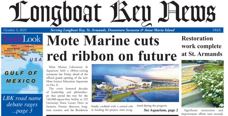 Longboat Key News October 3, 2025 edition flipbook
