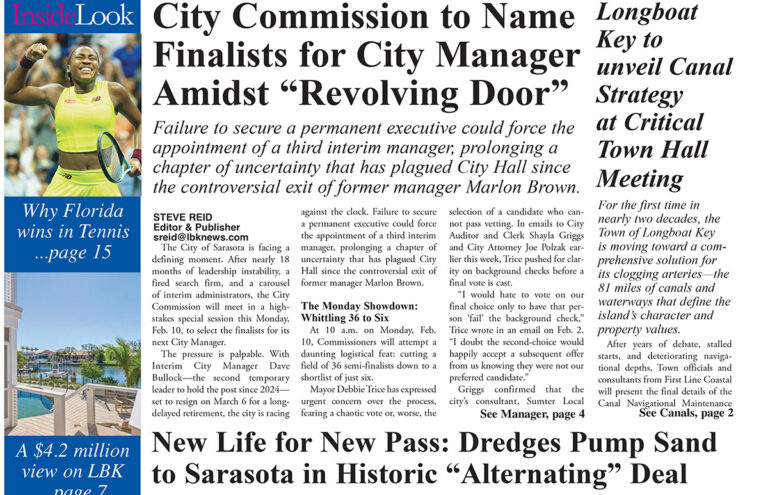 Longboat Key News February 6, 2026 edition flipbook