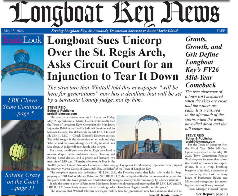Longboat Key News May 15, 2026 edition flipbook
